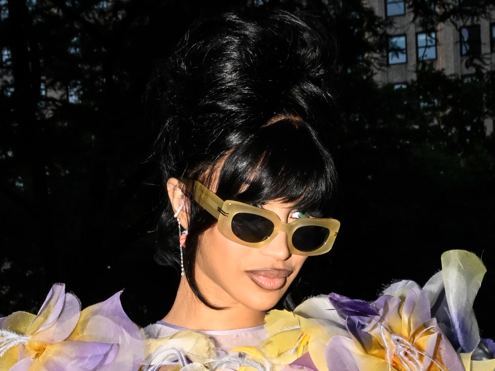 Cardi B Is Once Again Doing the Most in a Met Gala Level Floral Dress