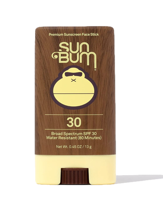 SunBum Sunscreen Face Stick SPF 30 on a white background