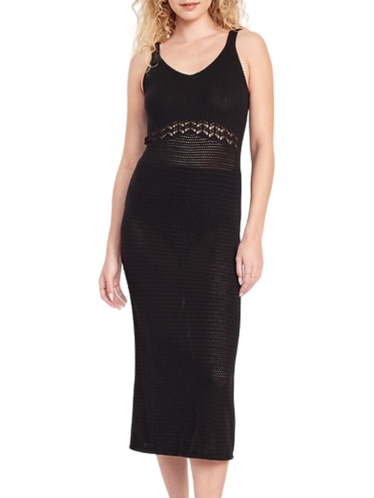 Sleeveless Crochet Midi Dress