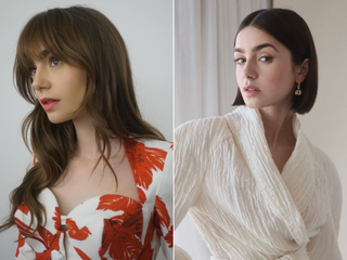 lily collins hair