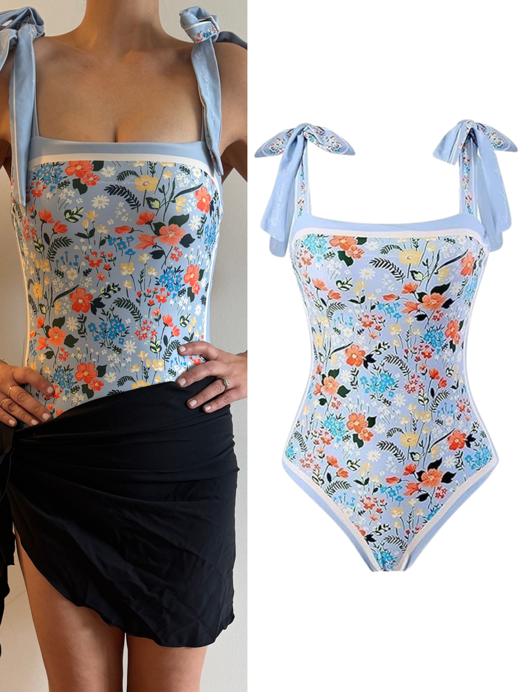 Wrewing Reversible Tie Shoulder Monokini